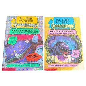 R.L. Stine Give Yourself Goosebumps Reader Beware Book Bundle 2 PB